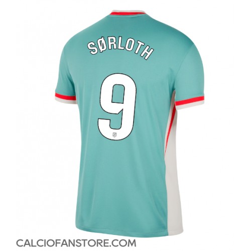 Maglia Calcio Atletico Madrid Alexander Sorloth #9 Seconda Divisa 2024-25 Manica Corta